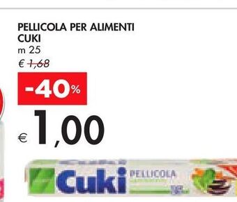 Bennet Pellicola per alimenti cuki offerta