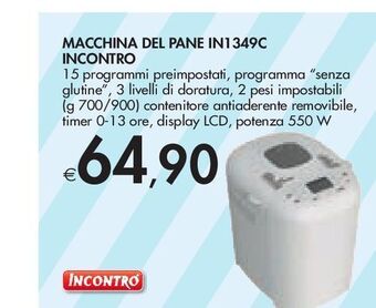 Bennet Macchina del pane in1349c incontro offerta