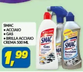 Risparmio Casa SMAC Acciaio Gas Brilla Acciaio Crema 500 ml offerta