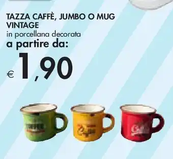 Bennet Tazza caffè, jumbo o mug vintage offerta