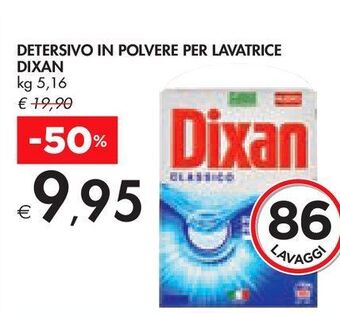 Bennet Detersivo in polvere per lavatrice dixan offerta