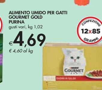 Bennet Alimento umido per gatti gourmet gold purina offerta