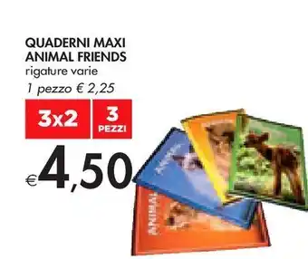 Quaderni maxi animal friends
