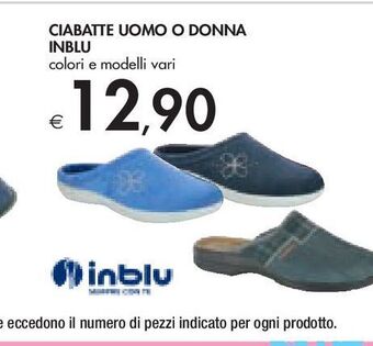 Bennet Ciabatte uomo o donna inblu offerta