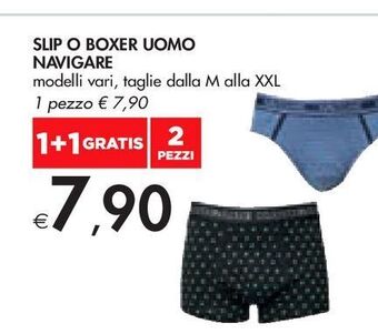 Slip o boxer uomo navigare
