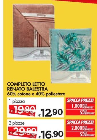 Bennet Completo letto renato balestra offerta