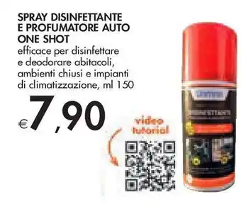 Bennet Spray disinfettante e profumatore auto one shot offerta