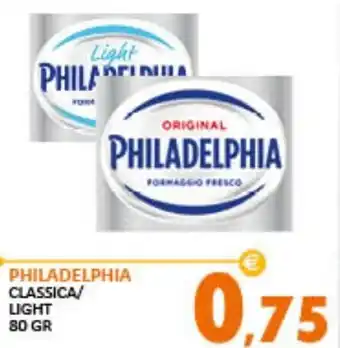 Rosa Cash Philadelphia Classica/light 80 gr offerta