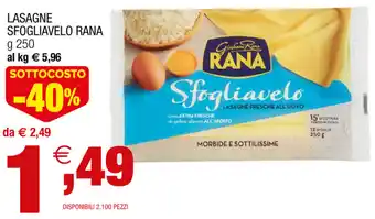 Gran mercato Rana Lasagne Sfogliavelo 250g offerta