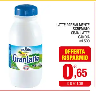 Gran mercato Candia Latte Parzialmente Scremato Gran Latte 500ml offerta