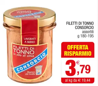 Gran mercato Consorcio Filetti Di Tonno 180-195g offerta