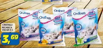 Risparmio Casa Ordinett Cristalli Ricarica 450 gr x 3 offerta