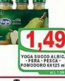 Gros Yoga Succo Albic, Pera, Pesca Pomodoro 6x125ml offerta