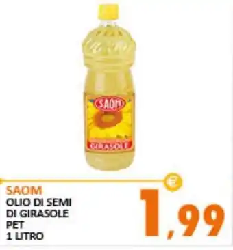 Rosa Cash Saom Olio di semi di girasole pet 1 litro offerta