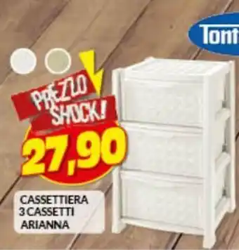 Risparmio Casa Cassettiera 3 Cassetti Arianna offerta