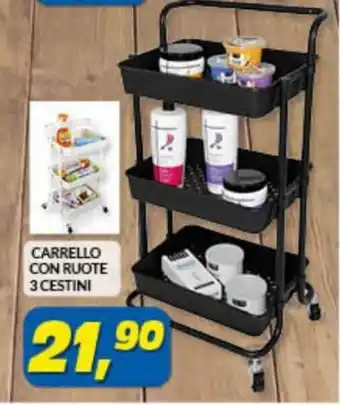 Carrello Con Route 3 Cestini