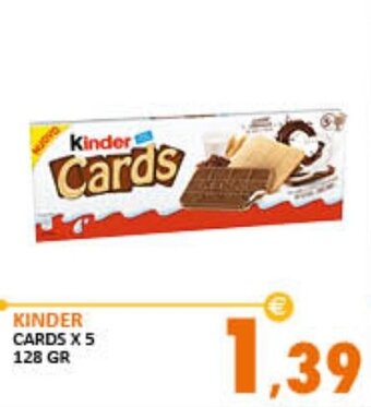 Kinder Cards x 5 128 gr
