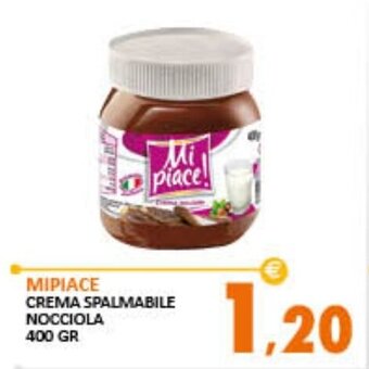 Mi Piace Crema Spalmabile Nocciola 400 gr
