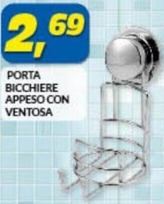 Risparmio Casa Porta Bicchiere Appeso Con Ventosa offerta