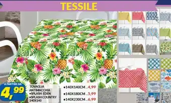 Risparmio Casa Tovaglia Antimacchia Splash Eden Splash Country 140x140 offerta