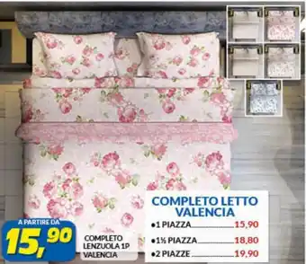 Risparmio Casa Completo Lenzuola 1 P Valencia offerta