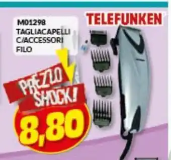 Risparmio Casa Telefunken MD1298 Tagliacapelli C/Accessori Filo offerta