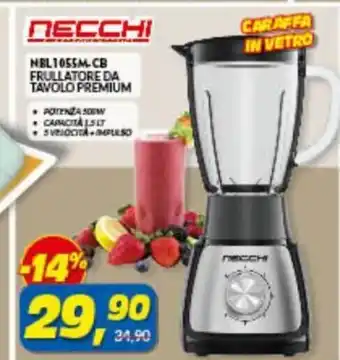 Risparmio Casa necchi NBL1055.CB Frullatore Da Tavolo Premium offerta