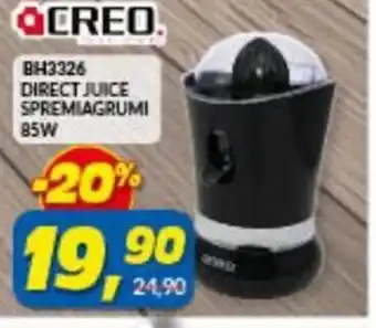 Risparmio Casa Creo BH3326 Direct Juice Spremiagrumi 85W offerta