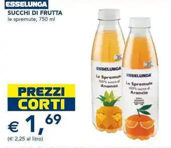 Esselunga Esselunga Succhi di Frutta le spremute, 750 ml offerta