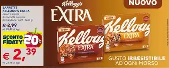 Esselunga Kellogg's Extra Barrette cacao e crema di nocciole o crema di mandorle 3x35 g offerta