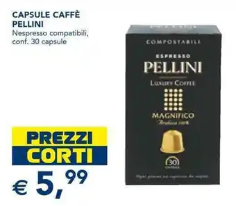 Pellini Capsule Caffè Nespresso compatibili 30 capsule