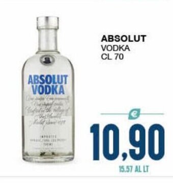 SeBón Supermercati Absolut Vodka cl 70 offerta