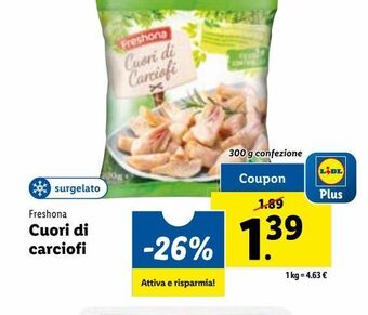 Lidl Cuori di carciofi offerta