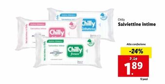 Lidl Salviettine intime offerta