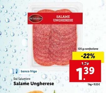 Lidl Salame ungherese offerta