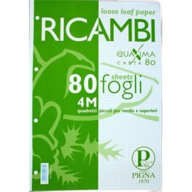 Carta A4 Con Griglie 5x5 | 100 Fogli PaperClas90g - Banda Verde Mint, Forata Per Raccoglitori - Foto 8