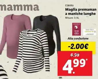 Lidl Maglia preman a maniche lunghe offerta