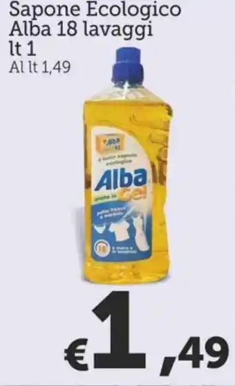 Alba Sapone Ecologico 18 lavaggi 1 lt