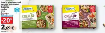 Carrefour Orogel Crea Tu Mix di peperoni, zucchine e melanzane e grigliate Surgelati 320 g offerta