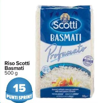 Carrefour Scotti Riso Basmati 500 g offerta