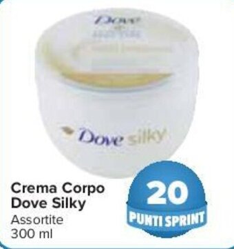 Carrefour Dove Silky Crema Corpo 300 ml offerta