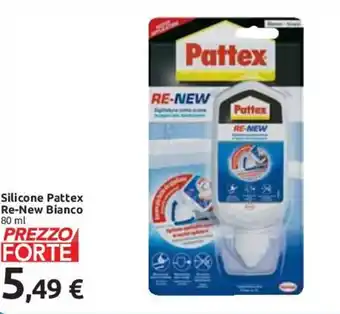 Carrefour Pattex Re-New Bianco Silicone 80 ml offerta