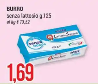 Hardis Latteria Soresina Burro senza lattosio 125 g offerta