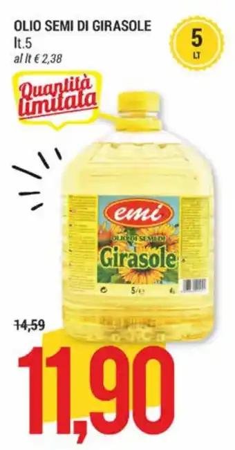 Hardis emi Olio semi di girasole 5 lt offerta