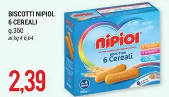 Nipiol 6 Cereali Biscotti 360 g