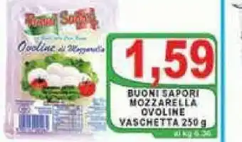 Gros Mozzarella Buoni Sapori Ovoline Vaschetta 250g offerta