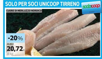 Coop Cuore di merluzzo nordico offerta