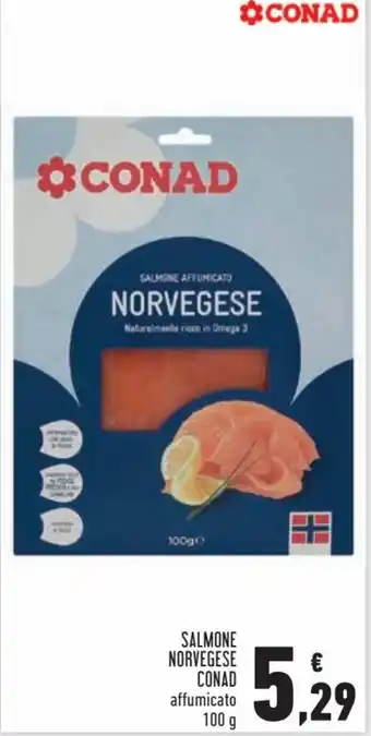 Conad Superstore Conad Salmone Norvegese 100 g offerta