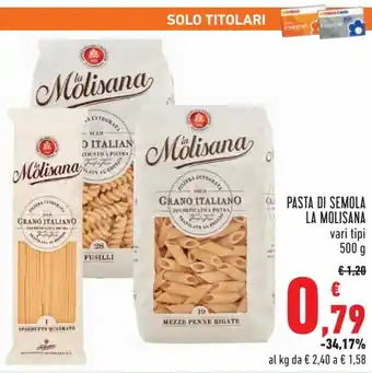 Conad Superstore La Molisana Pasta di Semola 500 g offerta