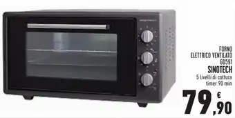 Conad Superstore Sinotech Forno Elettrico Ventilato 90 min offerta